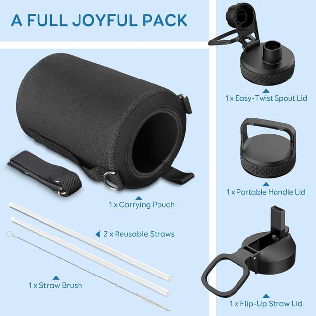 Thumbnail 4 de Coolflask Gallon 128 oz Insulated Water Bottle