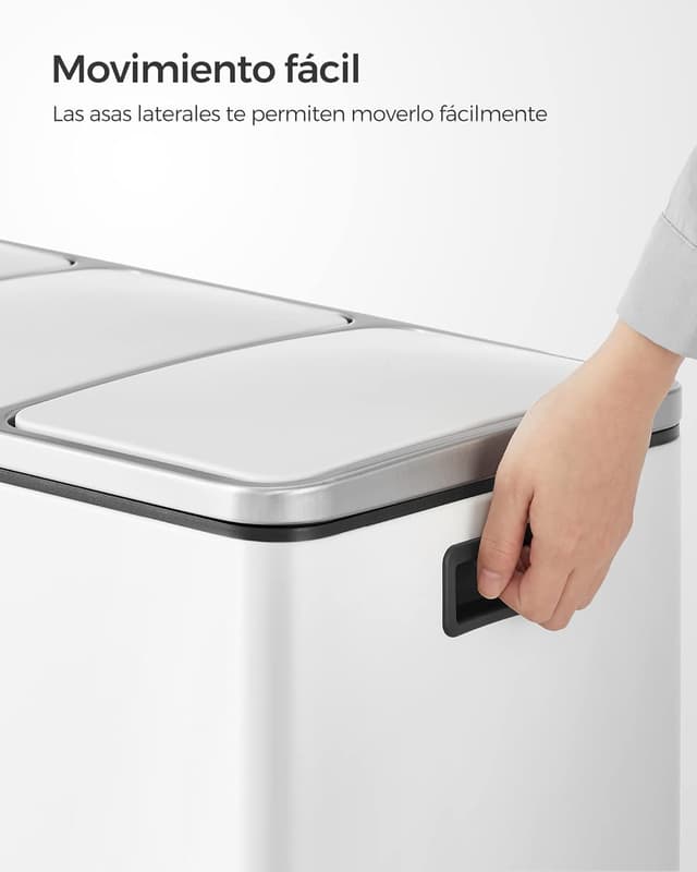 Thumbnail 5 de SONGMICS cubo de basura 3 compartimentos 18 L