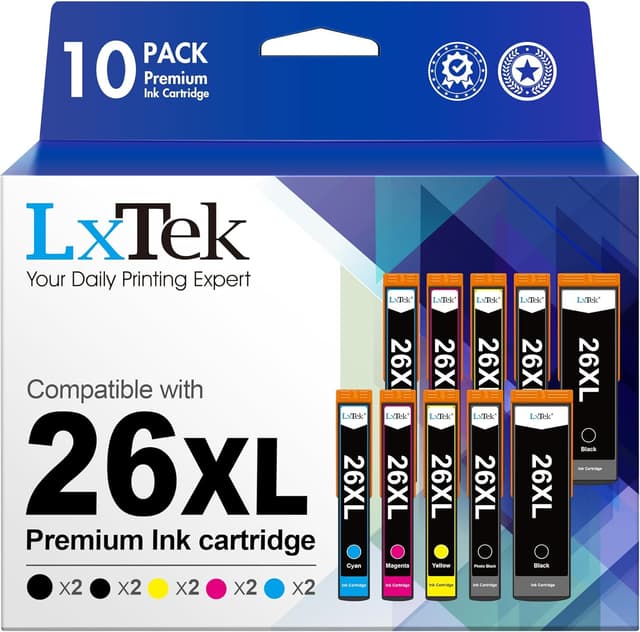 Detalle de LxTek 26XL Druckerpatronen 10er-Pack 🖨