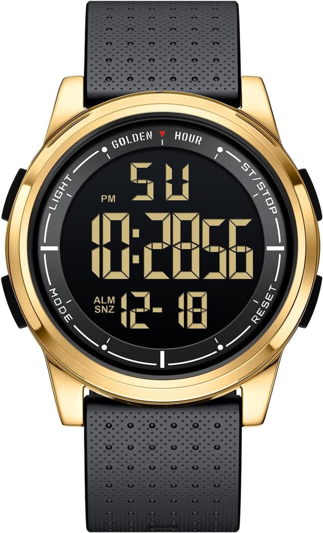 Thumbnail 1 de GOLDEN HOUR Ultradünne Minimalistische Sportuhr wasserdicht Digitaluhr