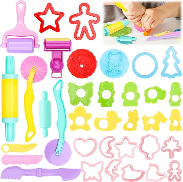 Detalle de DOITEM Clay and Dough Tools 29 piece set
