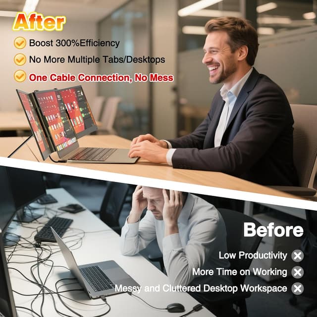 Thumbnail 2 de One Cable 14.2" Laptop Screen Extender