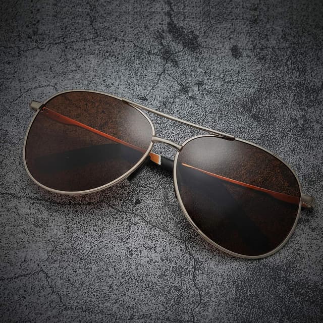 Detalle 2 de MXNXEU Sonnenbrille Herren Fahrerbrille polarisiert UV400 – Outdoor Vintage Unisex