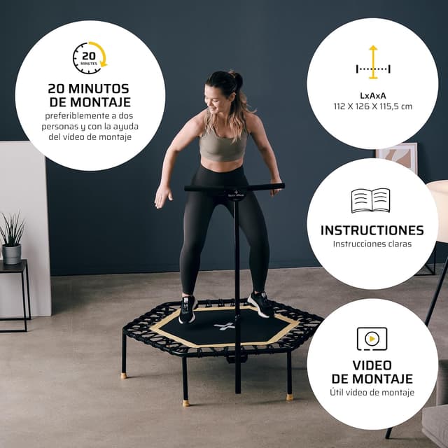 Thumbnail 2 de SportPlus Fitness Trampolin entrenamiento seguro