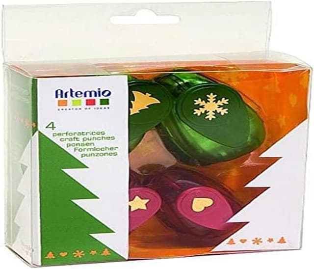 Imagen de Artemio Set 4 perforatrici motivo natalizio 1,5 cm en OfertitasTOP