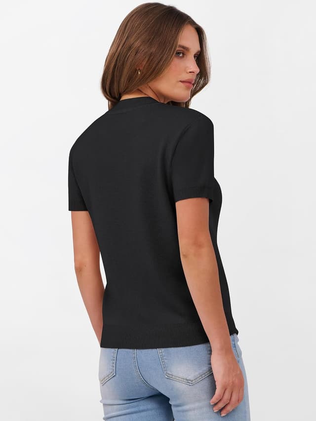 Detalle 1 de ANRABESS Wool Blend Crew Neck Sweater