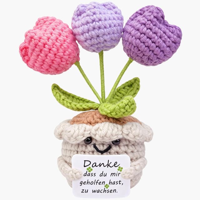 Detalle de Vergissmeinnicht-Blume Pocket Hug als Glücksbringer