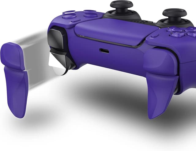 Detalle de playvital BLADE Shoulder Buttons Extension Triggers for PS5 (2 Pairs) – Galactic Purple