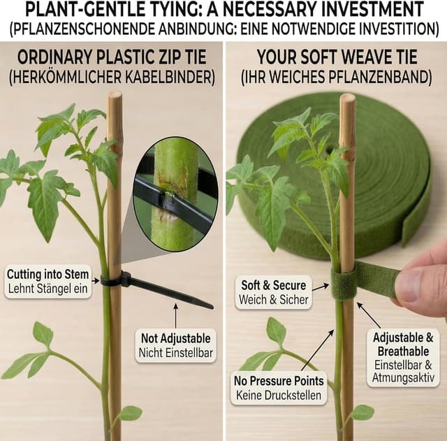 Thumbnail 3 de honzhaoyu 35m Pflanzenbinder 12 mm Grün