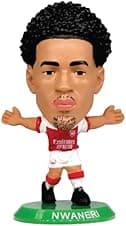 Detalle de SoccerStarz Arsenal Ethan Nwaneri Home Kit (Classic Kit) Figur – Collectors Number SOC1726