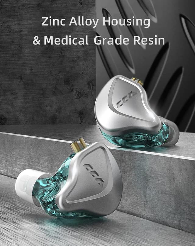 Detalle de CCA NRA In-Ear-Kopfhörer mit Elektret-Technologie und abnehmbarem 2-poligem Kabel (inkl. Mikrofon)