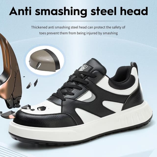 Detalle de Scarpe antinfortunistiche uomo/donna leggere con punta in acciaio e suola traspirante