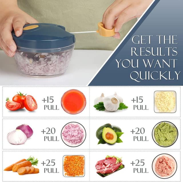 Thumbnail 1 de Ourokhome Manual Food Chopper 500ml 🥗