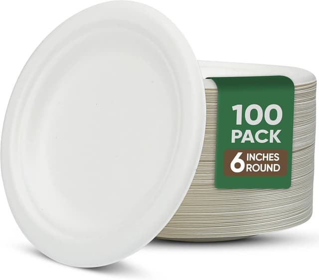 Imagen de TaidMiao 6 Inch Compostable Plates en OfertitasTOP