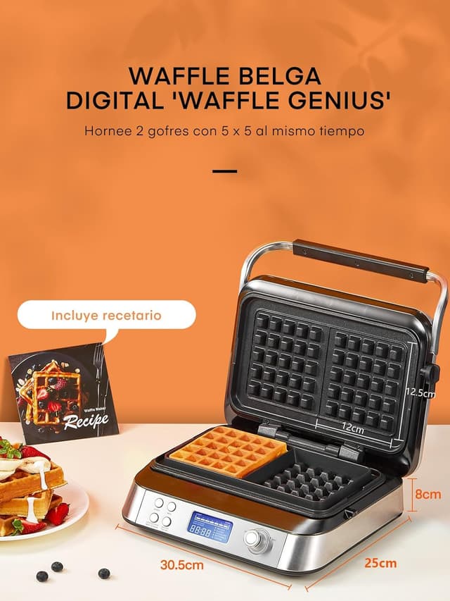 Thumbnail 9 de Gofrera Belga 1600 W Double Inteligent Pro 🍽