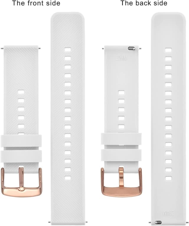 Detalle de BISONSTRAP Uhrenarmband aus Umweltsilikon mit Schnellverschluss (18–22 mm)