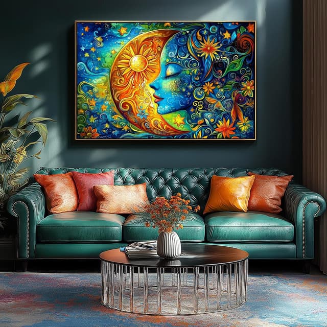 Detalle 2 de Moon 1000-Piece Puzzle Blue Girl 🧩