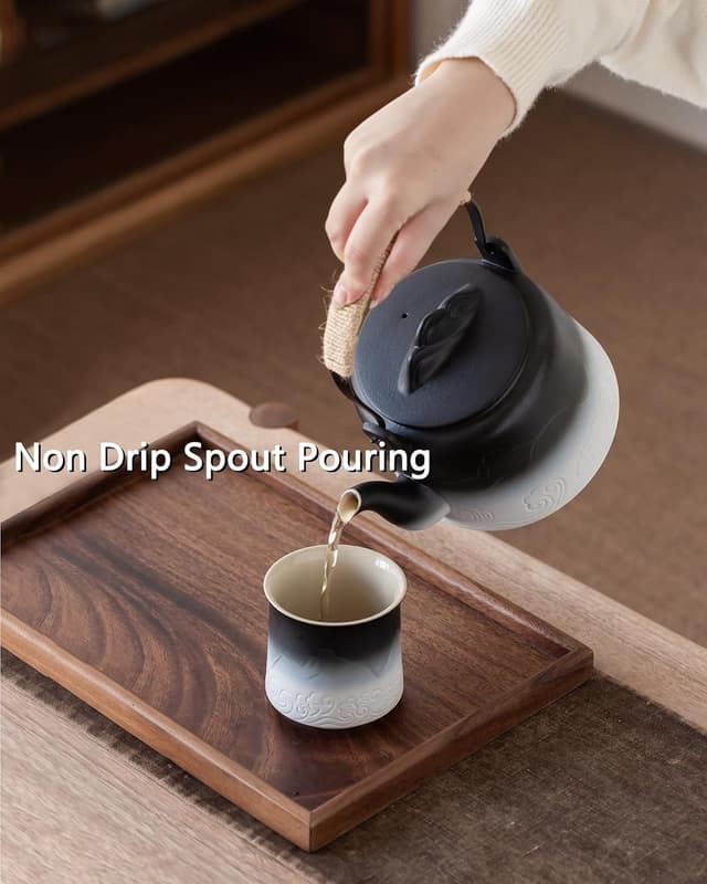 Detalle de ZENS Vintage Japanese Teapot (1000 ml) with Built-in Infuser