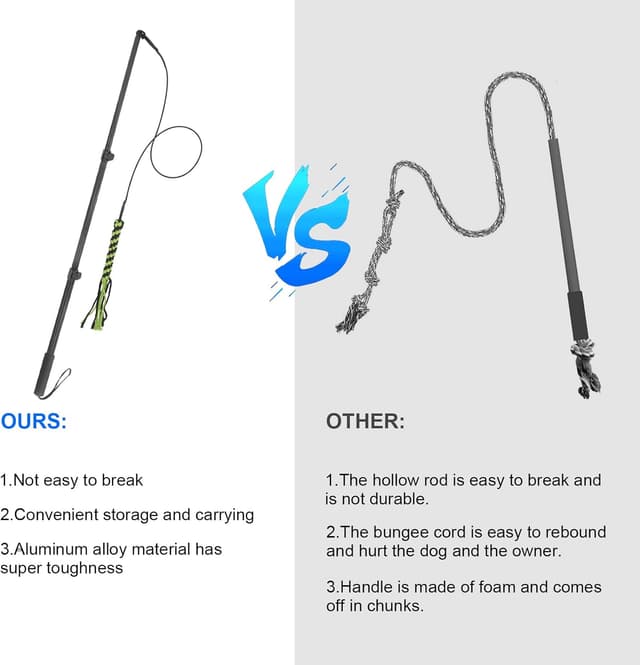 Thumbnail 3 de MoYouno Flirt Pole 102 cm dog training toy