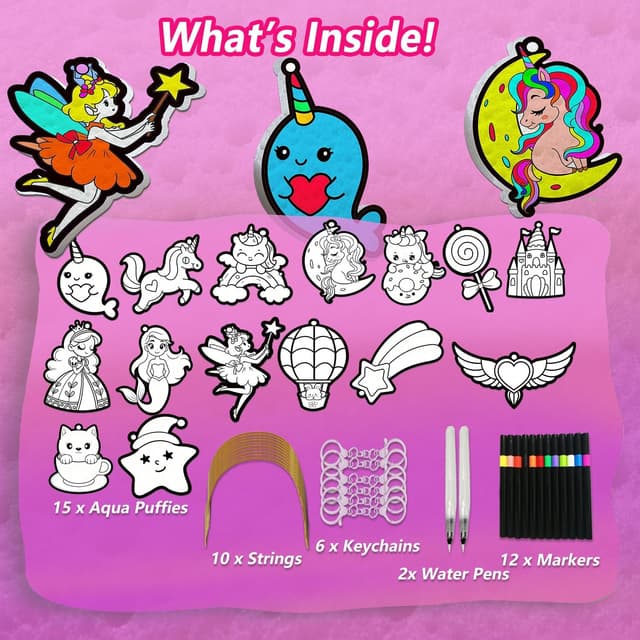 Thumbnail 6 de JRD&BS WINL WINL 3D Art Kit for Kids Aqua Puffing Up Painting Kit (3D water-activated craft set for ages 4–10)