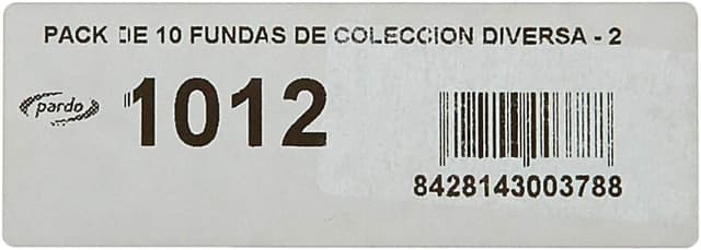 Detalle 1 de Pardo 101200 : lot de 10 pochettes transparentes à 2 compartiments pour collection