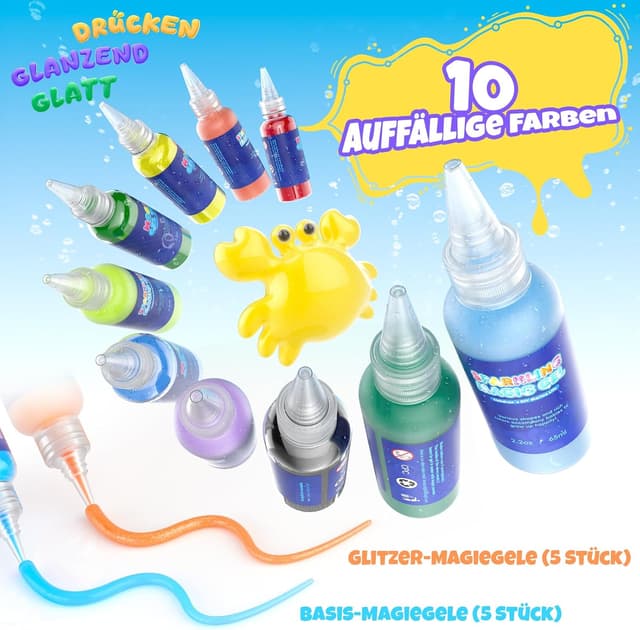Detalle de Hot Bee Magic Water Gel Spielzeug DIY-Set 10 Farben