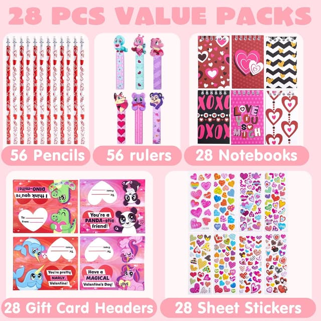 Thumbnail 1 de JOYIN Valentine's Day Stationery 28-pack ✏