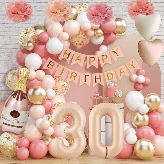 Thumbnail 2 de Deko 30 Geburtstag Retro Rosa