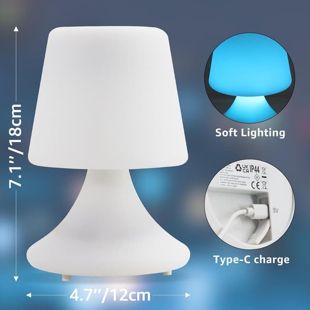 Thumbnail 1 de uuffoo LED Tischlampe Akku Kabellos IP44