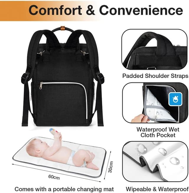 Thumbnail 5 de Lekebaby Nappy Changing Bag Backpack 23L