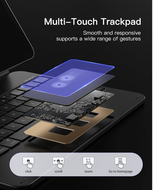 Thumbnail 6 de Inateck KB09119-10 magnetic keyboard case 11in trackpad