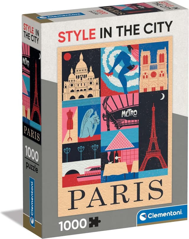 Detalle de Clementoni Puzzle Paris 1000 pièces « Style in The City » (39843) — 70 x 50 cm