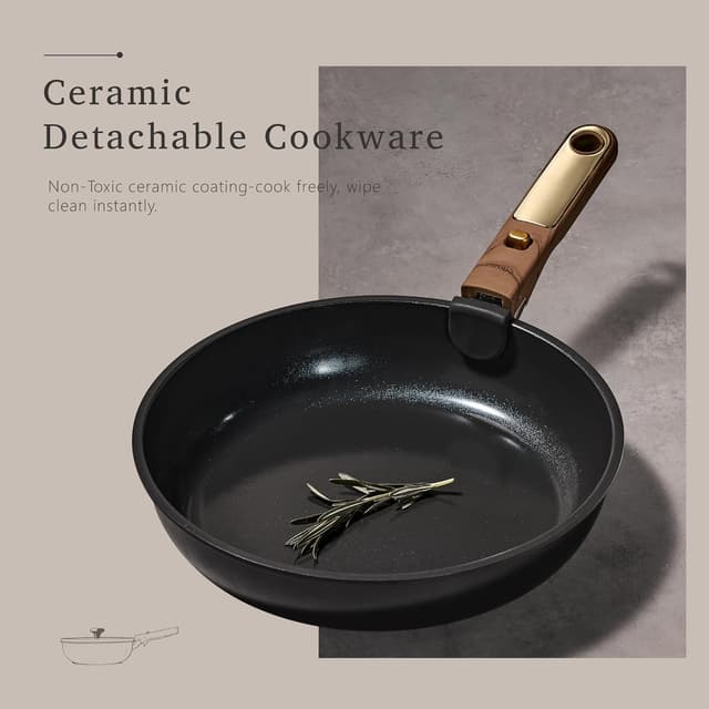 Thumbnail 6 de CAROTE 15Pcs Ceramic Cookware Set