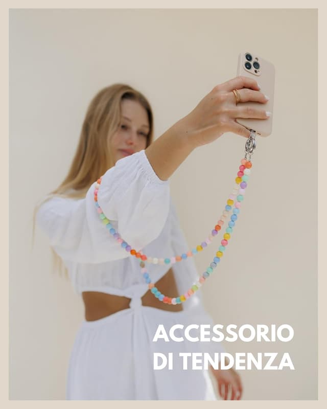 Detalle de GD GOOD.designs catena per cellulare con perline 130 cm