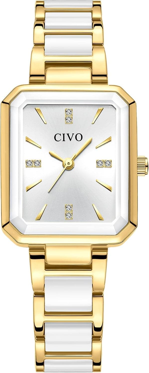Detalle de CIVO Armbanduhr Damen Rechteckig 28,5×24 mm