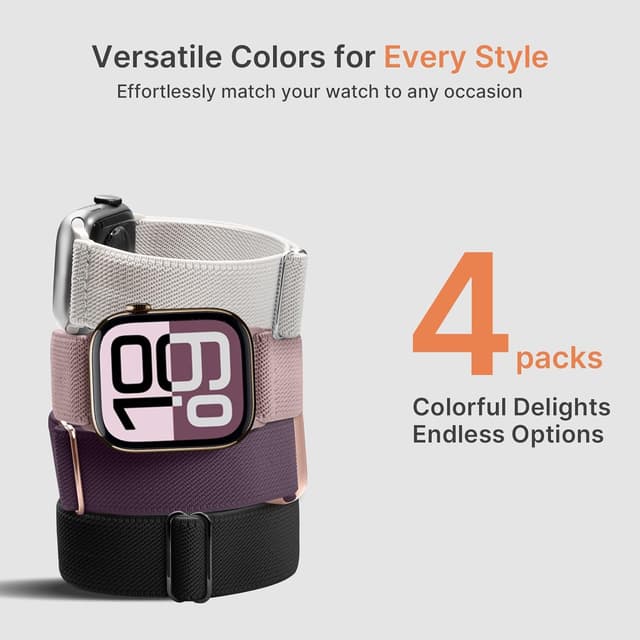 Thumbnail 5 de Fullmosa 4‑Pack Water‑Resistant Nylon Strap 42mm