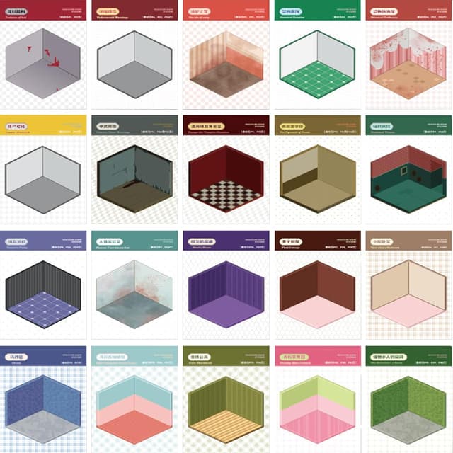 Thumbnail 3 de Afufu Pegatinas Terror 20 escenas 3D