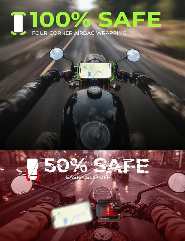 Thumbnail 4 de LISEN Bike Phone Holder for iPhone 16, 4.7–7.0"