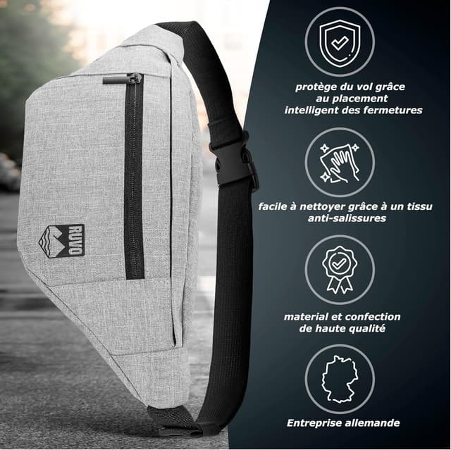 Detalle 1 de RUVO sac banane 4 compartiments