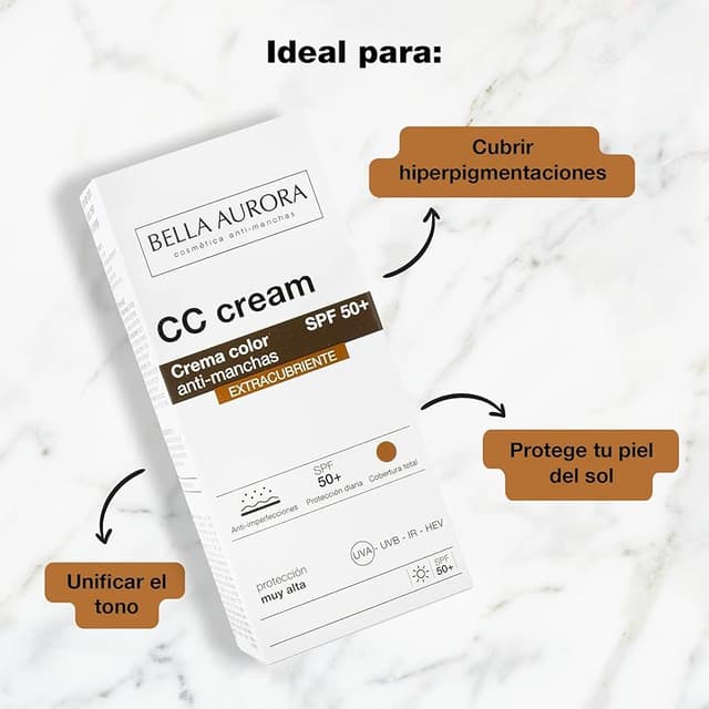 Thumbnail 3 de BELLA AURORA - CC Cream Antimanchas SPF50+ 🌞 Protección y Cobertura Total