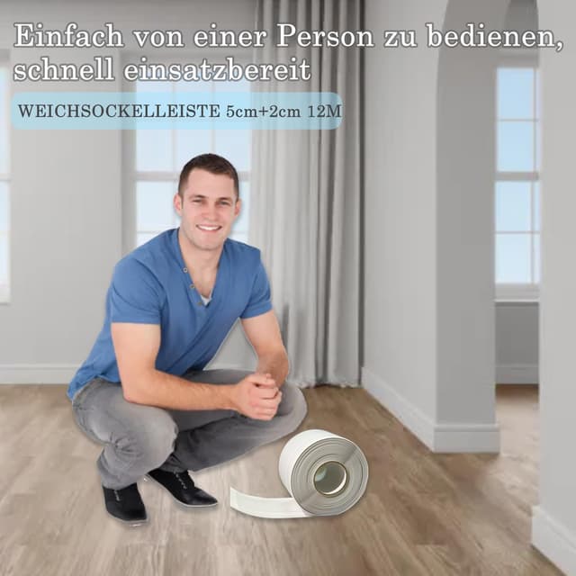 Detalle de Weichsockelleiste 50 x 20 mm für Küche