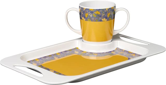 Detalle de Lightweight melamine snack tray 33.8cm