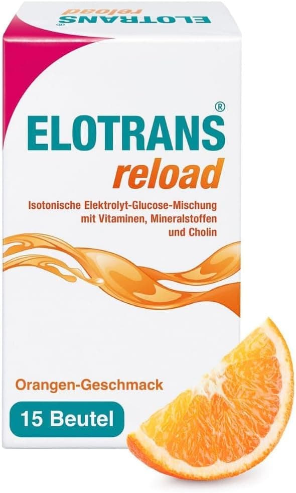 Detalle de ELOTRANS Reload electrolitos naranja 15 sobres