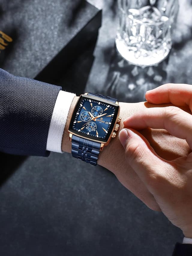 Thumbnail 4 de FORSINING Orologio cronografo quadrato