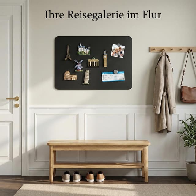 Detalle 2 de Magnettafel Schwarz 80x100 cm