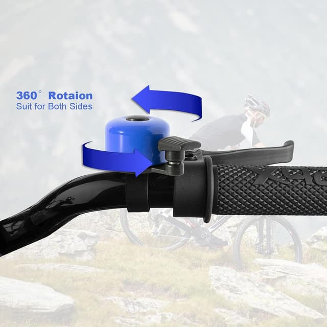 Detalle de Binudum Fahrradklingel im 2er-Pack – laut & melodisch, klassisch, für Kinder und Erwachsene