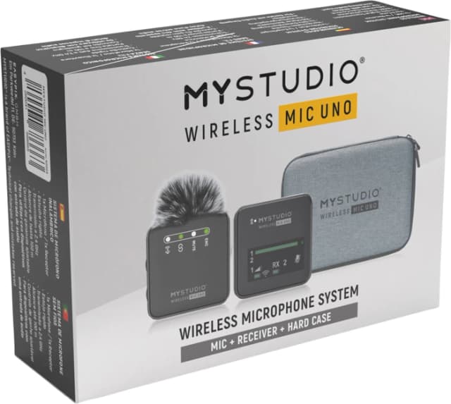 Detalle 2 de Easypix My Studio kabelloses Mikrofon Uno (Set mit Empfänger) – für Journalisten, Filmemacher & Vlogger