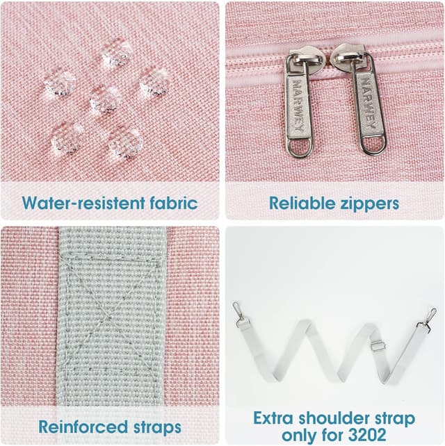 Detalle de Narwey 20L Ryanair Handgepäck 40×30×20 faltbare Reisetasche (40×30×20)