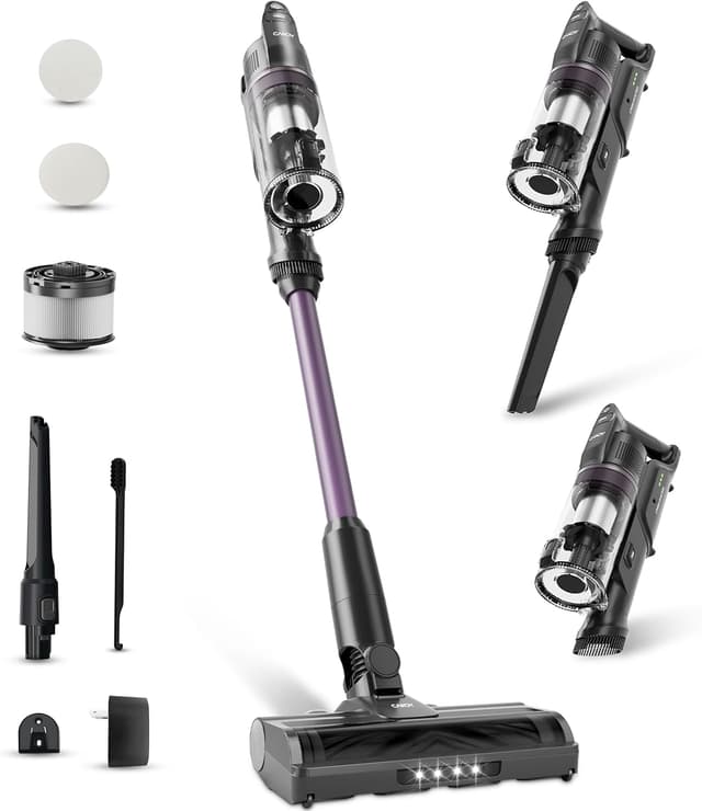 Detalle de CANDY Cordless Vacuum Cleaner with 45-Min Runtime, Anti-Tangle Brush Roll & HEPA Filtration