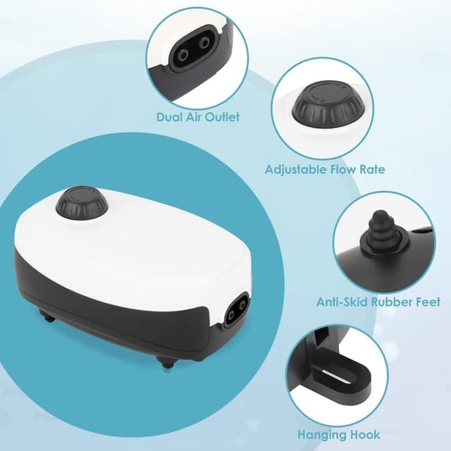 Thumbnail 4 de Eyein Adjustable Air Pump 4W for 400L aquarium 🐠